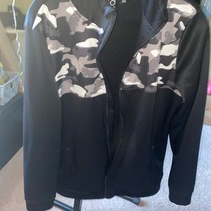 Black Camo Ideology Jacket for Kids Sz XL